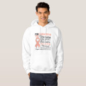 Ondersteuning van bewustmaking van endometriumkank hoodie (Voorkant volledig)