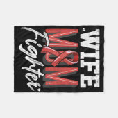 Ondersteuning van bewustzijnszorg bij vrouwen tijd fleece deken (Voorkant (Horizontaal))