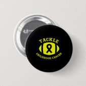 Ondersteuning van de bewustwording inzake kinderka ronde button 5,7 cm (Voorkant /achterkant)