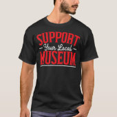 Ondersteuning van de curator van het museum in het t-shirt (Voorkant)