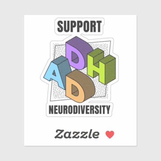 Ondersteuning van de neurodiversiteit sticker (Vel)