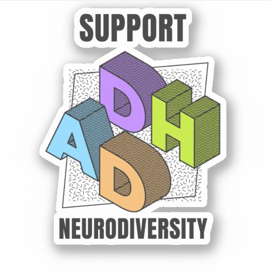 Ondersteuning van de neurodiversiteit sticker (Voorkant)