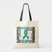 Ondersteuning van de ontvangst van 9 ovariumkanker tote bag (Voorkant)