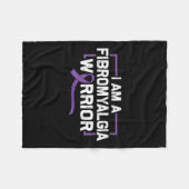 Ondersteuning van de Paarse ribbon-aanjager van fi Fleece Deken (Voorkant (Horizontaal))