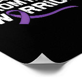 Ondersteuning van de Paarse ribbon-aanjager van fi Poster (Hoek)