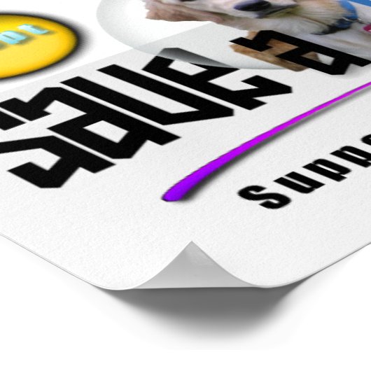 ONDERSTEUNING VAN DIERLIJKE REDDING - AANNEMEN! POSTER (Hoek)