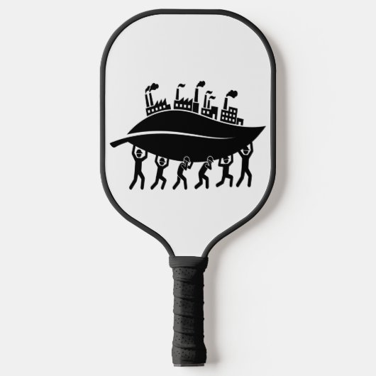 Ondersteuning van duurzame groene industrie en tea pickleball paddle (Voorkant)