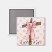 Ondersteuning van een genezing - Breast Cancer Awa Magneet (Voorkant / Achterkant)