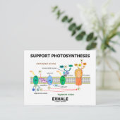Ondersteuning van fotosynthese-uitademing (biochem briefkaart (Staand voorkant)