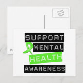Ondersteuning van geestelijke gezondheid briefkaart (Voorkant / Achterkant)