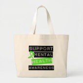 Ondersteuning van geestelijke gezondheid grote tote bag (Voorkant)