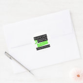 Ondersteuning van geestelijke gezondheid ronde sticker (Envelop)