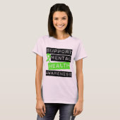 Ondersteuning van geestelijke gezondheid t-shirt (Voorkant volledig)