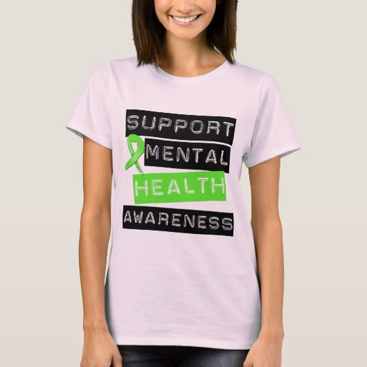 Ondersteuning van geestelijke gezondheid t-shirt (Voorkant)