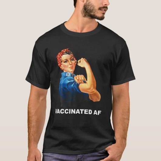 Ondersteuning van gevaccineerde wetenschappelijke t-shirt (Voorkant)