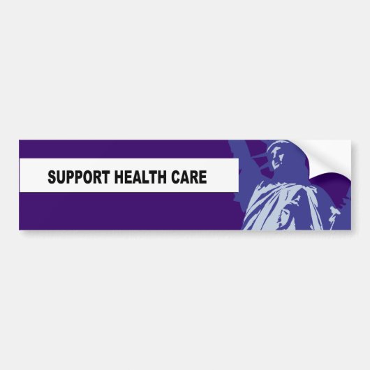 ONDERSTEUNING VAN GEZONDHEIDSZORG BUMPERSTICKER (Voorkant)