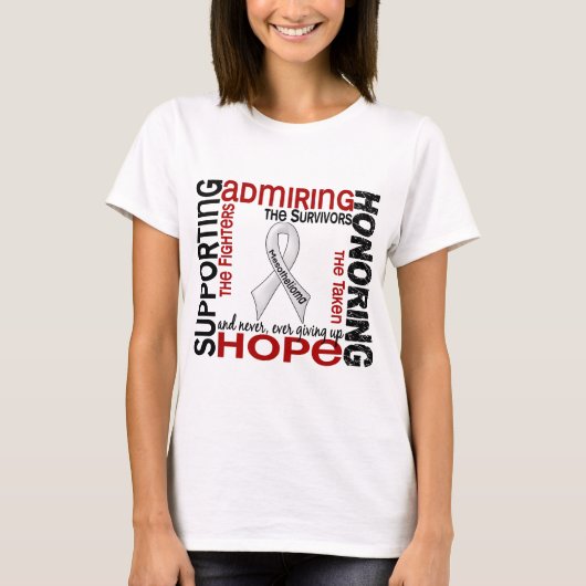 Ondersteuning van het admBeduren van 9 Mesothelioo T-shirt (Voorkant)
