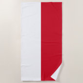 Ondersteuning van het Monegaskische nationale vlag Strandlaken (Voorkant)