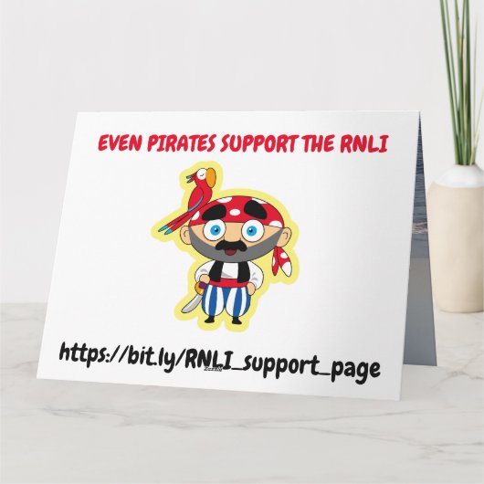 Ondersteuning van het RNLI Kaart (Achterkant)