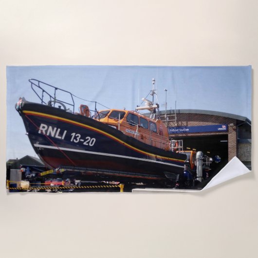 Ondersteuning van het RNLI Strandlaken (Voorkant)