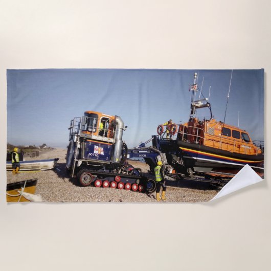 Ondersteuning van het RNLI Strandlaken (Voorkant)
