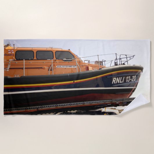 Ondersteuning van het RNLI Strandlaken (Voorkant)