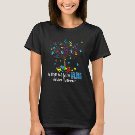 Ondersteuning van LIFE Butterfly Autism Awareness  T-shirt (Voorkant)