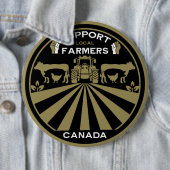 Ondersteuning van lokale Canadese Boerderij produc Ronde Button 6,0 Cm (In situ)