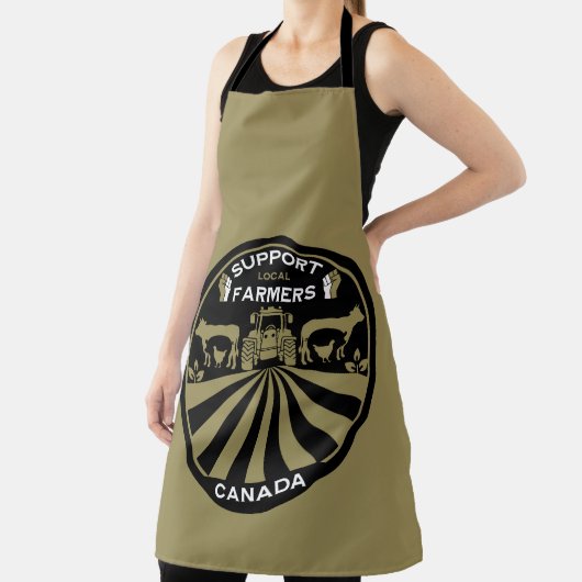 Ondersteuning van lokale Canadese Boerderij produc Schort (Insitu)