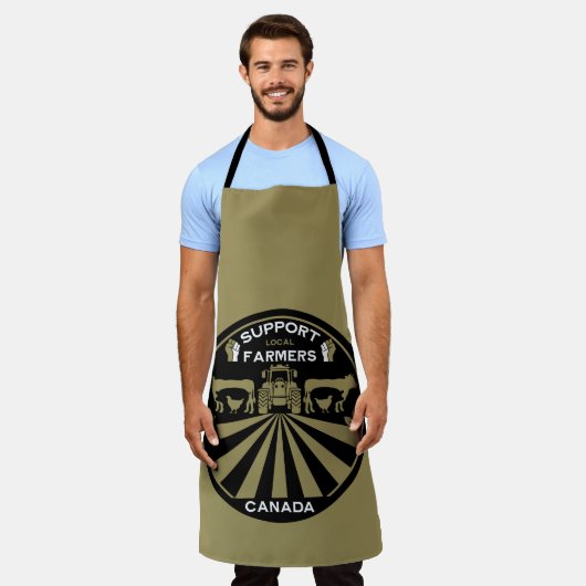 Ondersteuning van lokale Canadese Boerderij produc Schort (Gedragen)
