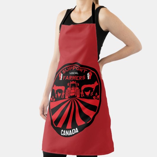 Ondersteuning van lokale Canadese Boerderij produc Schort (Insitu)