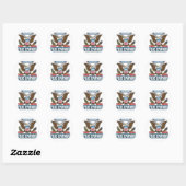 Ondersteuning van lokale politie ronde sticker (Vel)