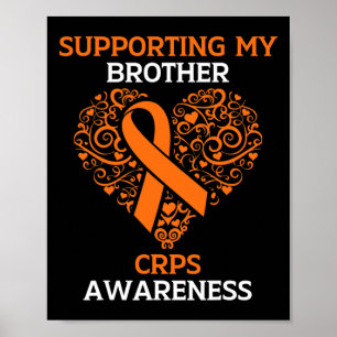 Ondersteuning van mijn broer RSD CRPS Awareness Ma Poster