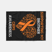 Ondersteuning van mijn broer RSD CRPS Awareness Mo Fleece Deken (Voorkant (Horizontaal))