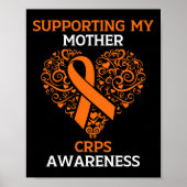 Ondersteuning van mijn moeder RSD CRPS Awareness M Poster (Voorkant)