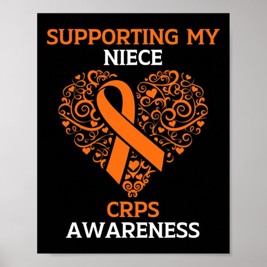 Ondersteuning van mijn nichtje RSD CRPS Awareness Poster (Voorkant)