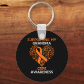 Ondersteuning van mijn oma RSD CRPS Awareness Mont Sleutelhanger (Voorkant)
