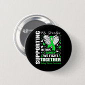 Ondersteuning van mijn opa nierziekte bewustzijn ronde button 5,7 cm (Voorkant /achterkant)