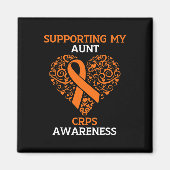 Ondersteuning van mijn tante RSD CRPS Awareness Ma Magneet (Voorkant)