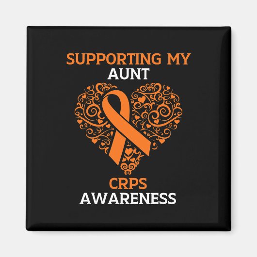 Ondersteuning van mijn tante RSD CRPS Awareness Ma Magneet (Voorkant)