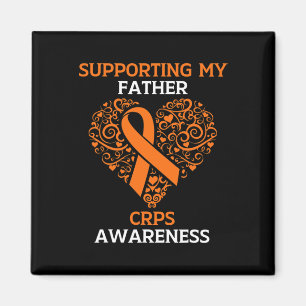 Ondersteuning van mijn vader RSD CRPS Awareness Mo Magneet