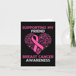 Ondersteuning van mijn vriend Breast Cancer Awaren Kaart