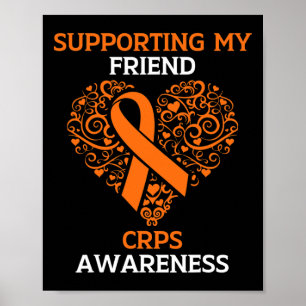 Ondersteuning van mijn vriend RSD CRPS Awareness M Poster