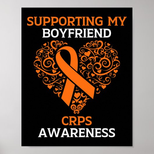 Ondersteuning van mijn vriend RSD CRPS Awareness S Poster (Voorkant)
