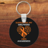 Ondersteuning van mijn Vriendin RSD CRPS Awareness Sleutelhanger (Voorkant)
