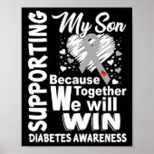 Ondersteuning van mijn Zoon Diabetes Bewustmaking  Poster (Voorkant)