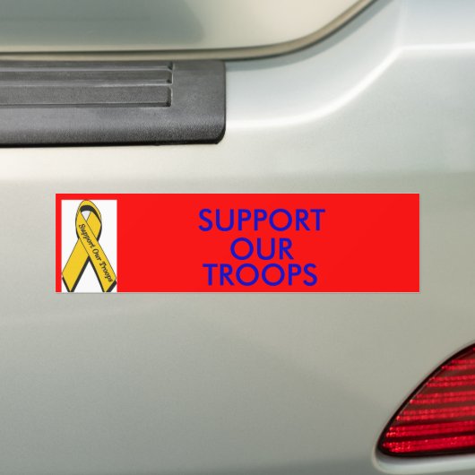 ONDERSTEUNING VAN ONZE TROEPEN BUMPERSTICKER (Op auto)