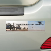 ONDERSTEUNING VAN onze troepen Bumpersticker (Op auto)