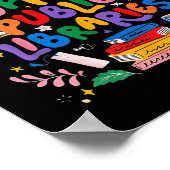 Ondersteuning van openbare bibliotheken Boekworm L Poster (Hoek)