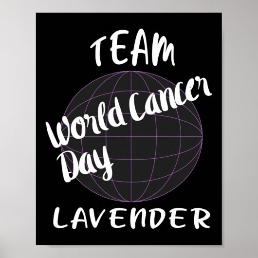 Ondersteuning van overlevenden van kanker Wereldka Poster (Voorkant)
